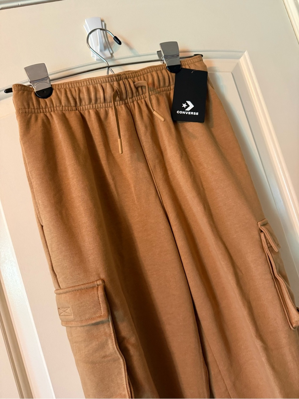Converse Kids Camel Brown Cargo Sweatpants NWT